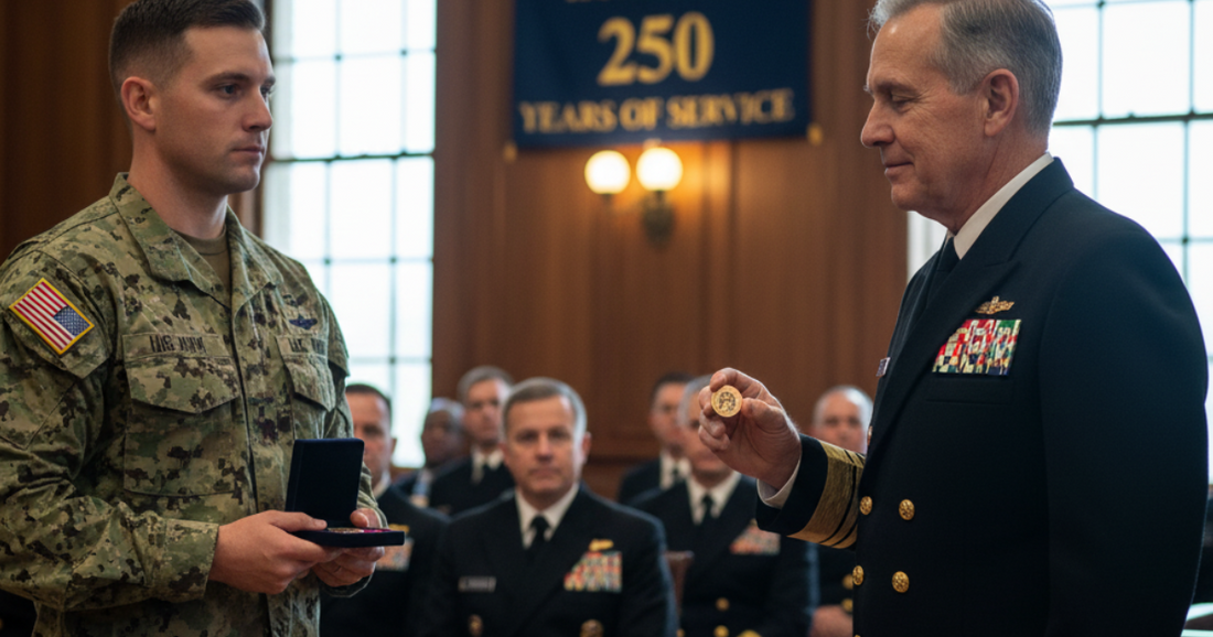 How to Commemorate the Navy 250th With a Challenge Coin