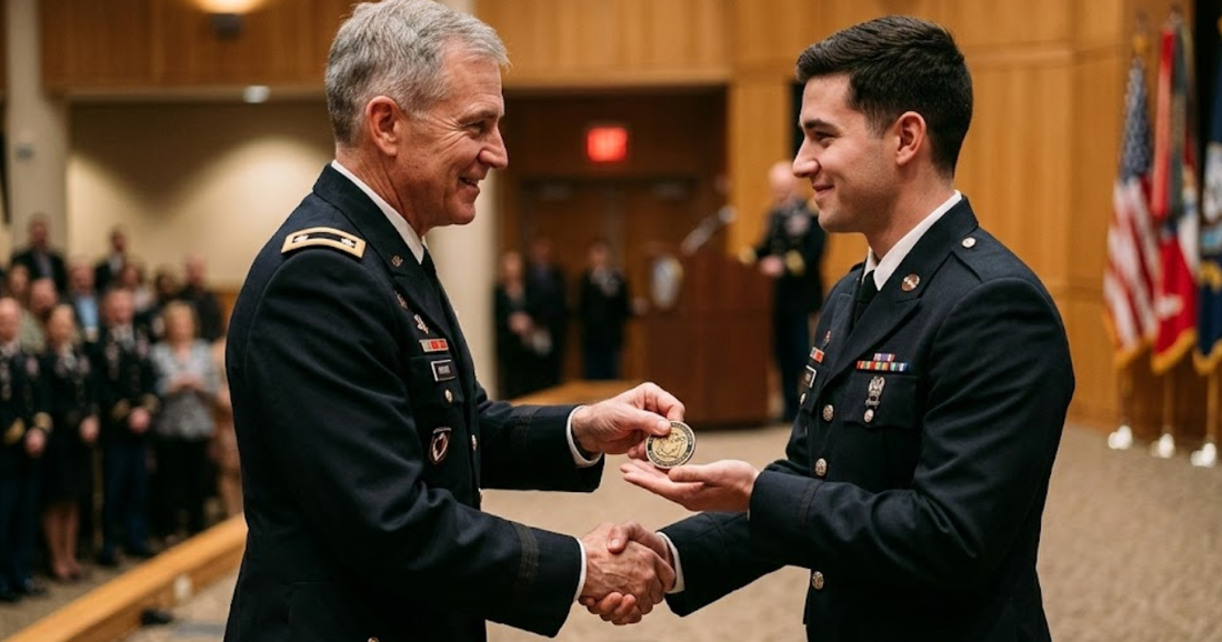 Military unit recognition coins built on tradition