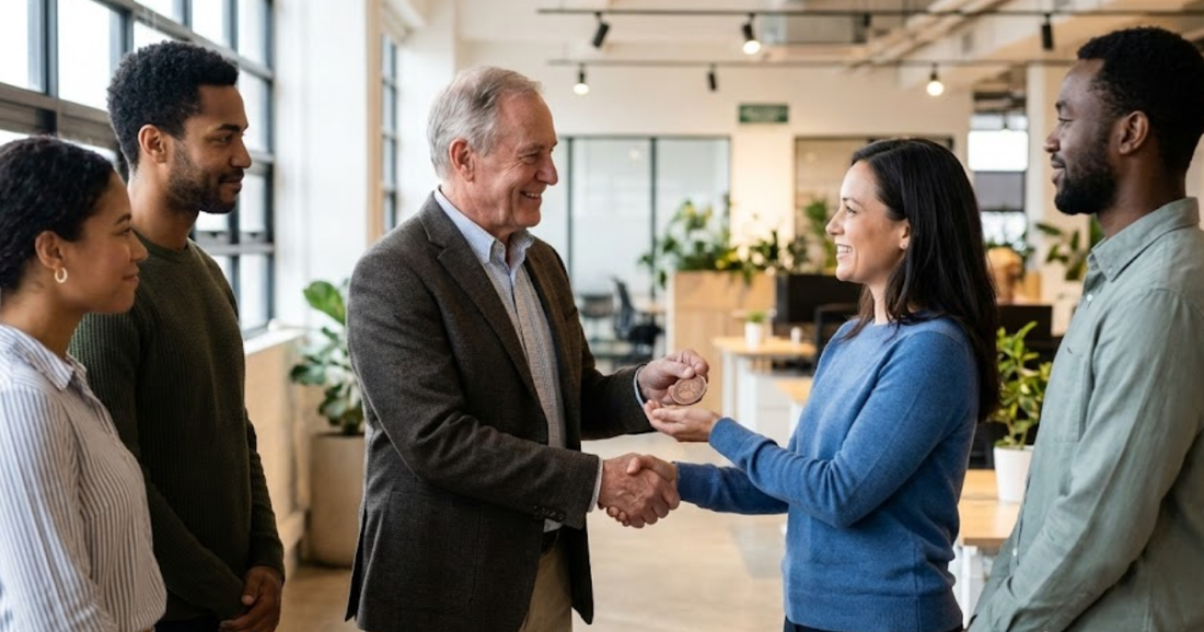 How leadership teams use challenge coins to recognize performance