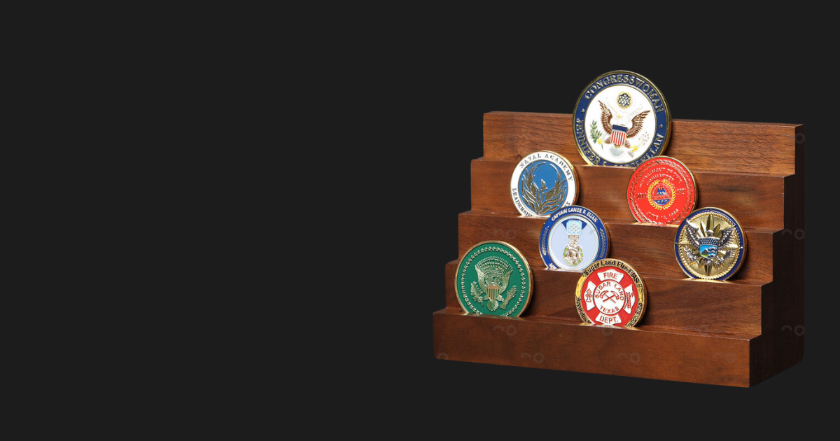 Personalized Custom Challenge Coin Display Command Challenge Coins