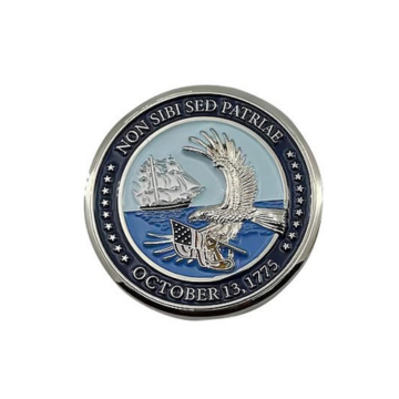 Navy 250th Anniversary Coin - Silver